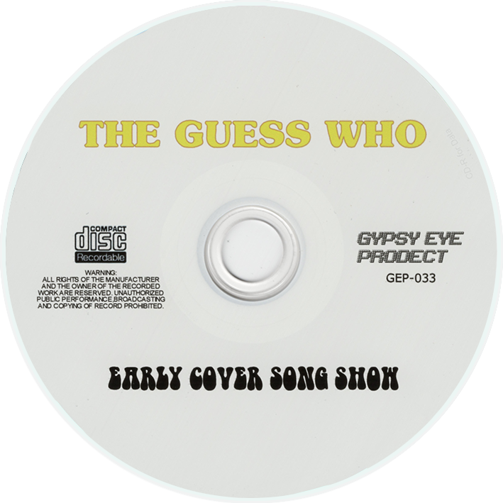 Guess Who CD Early Cover Song Show label